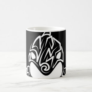 Mug Orca tribale noire et blanche