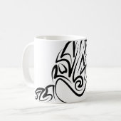 Mug Orca tribale noire et blanche (Devant gauche)
