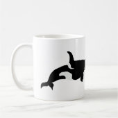 Mug Orca Whale Illustration Cetacea White (Gauche)