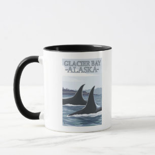 Mug Orca Whales #1 - Glacier Bay, Alaska