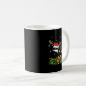 Mug Orca Xmas Lighting Reindeer Santa Hat Orca Christm (Devant droit)