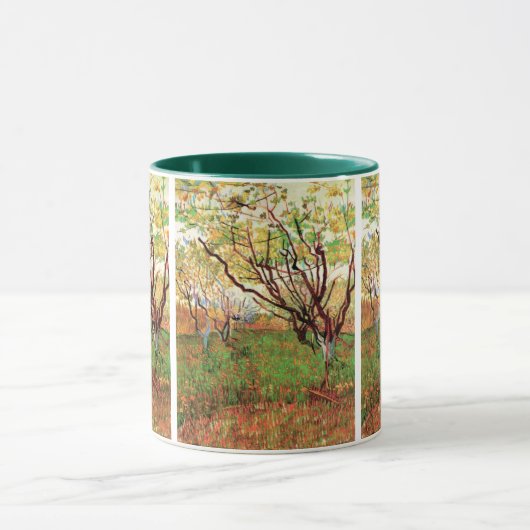 Mug Orchard à Blossom par Vincent van Gogh (Centre)