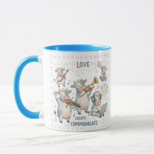 Mug Orchestre de vaches musicales - Aimer Créer Commun