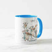 Mug Orchestre de vaches musicales - Aimer Créer Commun (Devant droit)