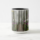 Mug Orchid Forest Indonesia Pine Woodland Nature (Centre)