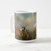 Mug Orchidée avec deux colibris Heade (Devant gauche)