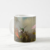Mug Orchidée avec deux colibris Heade (Devant gauche)