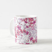 Mug Orchidée : beauté rouge singulière. (Devant gauche)