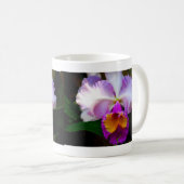Mug Orchidée de Cattleya - blanche/pourpre/jaune (Devant droit)