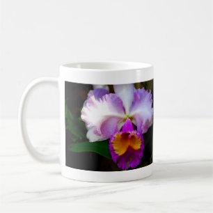 Mug Orchidée de Cattleya - blanche/pourpre/jaune