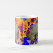 Mug Orchidée de feu, abstraite aquarelle vive florale (Centre)