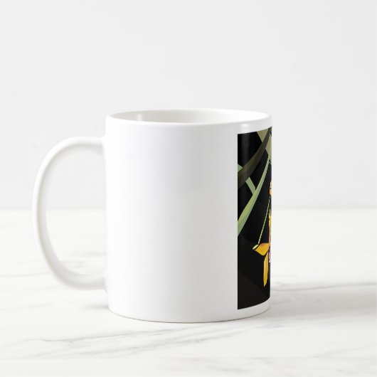 Mug Orchidée jaune Fleur tropicale Botanique (Gauche)