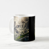 Mug Orchidée noire Spiderweb Floral (Devant gauche)