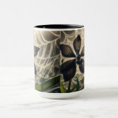 Mug Orchidée noire Spiderweb Floral (Centre)