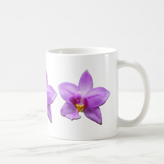 Mug Orchidée sauvage fleur tropicale violette (Droite)
