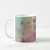 Mug Orchidée turquoise violet script élégant papier ar (Gauche)