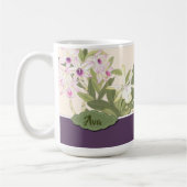 Mug Orchidée violette et blanche (Gauche)