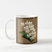 Mug Orchidées Blanches Impression Botanique, Arrière - (Gauche)