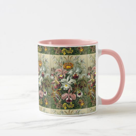 Mug Orchidées d'art - Formes d'art de la nature (Droite)