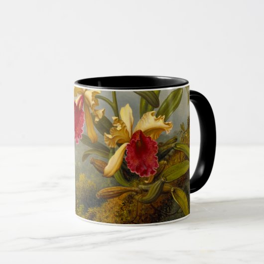 Mug Orchidées et colibri Heade (Devant droit)