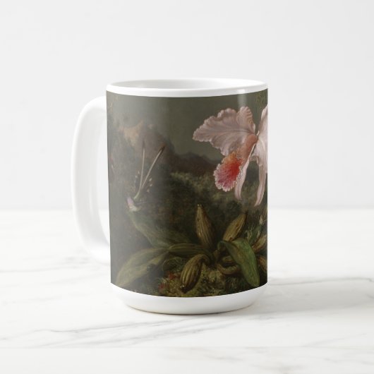 Mug Orchidées et colibris de jungle (Devant gauche)