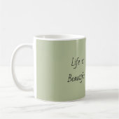 Mug Orchidées Fleurs Vase Blanc (Gauche)