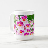 Mug Orchidées Fuchsia Tropicales (Devant gauche)