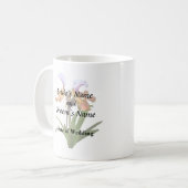 Mug Orchidées paphiopedilum interreliées (Devant gauche)