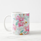 Mug Orchidées roses. (Gauche)