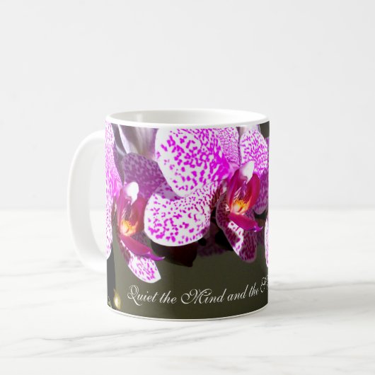 Mug Orchidées roses (Devant gauche)