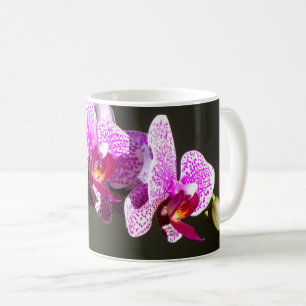 Mug Orchidées roses élégantes florale tropicale