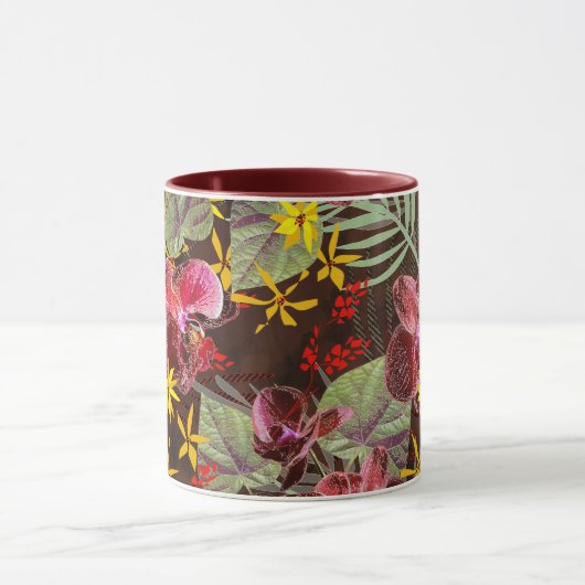 Mug Orchidées rouges. (Centre)