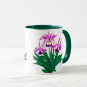 Mug Orchidées sauvages - Orchidées violettes et feuill (Devant droit)
