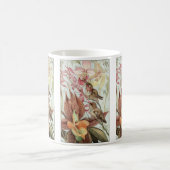 Mug Orchidées tropicales vintages, Fleurs et Colibris (Centre)