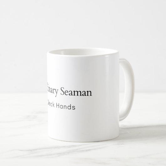 Mug Ordinary Seaman Deck Hands (Devant droit)