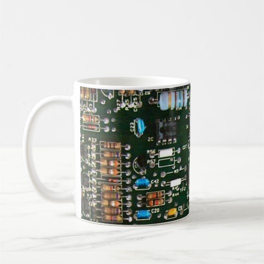 Mug Ordinateur Électronique Carte de circuits imprimés (Gauche)