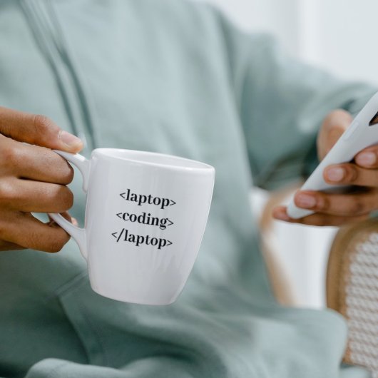 Mug Ordinateur portable de codage drôle