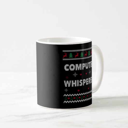 Mug Ordinateur Whisperer It Sysadmin Ugly (Devant droit)