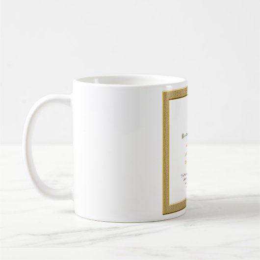 Mug ORDINATION Commémorative don Prêtre Pasteur diacre (Gauche)