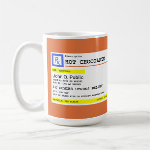 Mug Ordonnance de chocolat chaud personnalisée 