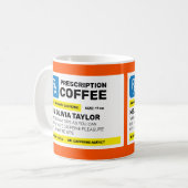Mug Ordonnance drôle personnalisée à 100 % (Devant gauche)