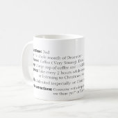 Mug Ordonnance pour survivre à Noël (Devant gauche)