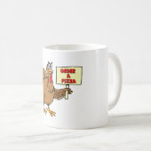 Mug Ordre drôle par thanksgiving Turquie de pizza (Devant droit)