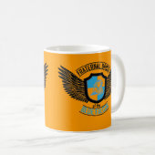 Mug Ordre fraternel du faucon bleu, faucon bleu (Devant droit)