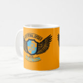 Mug Ordre fraternel du faucon bleu, faucon bleu (Devant gauche)