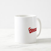 Mug Oregon Christmas Santa Hat Retro Throwback Souveni (Devant droit)