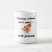 Mug Oreiller blanc en coton de Noël sarcastique (Centre)