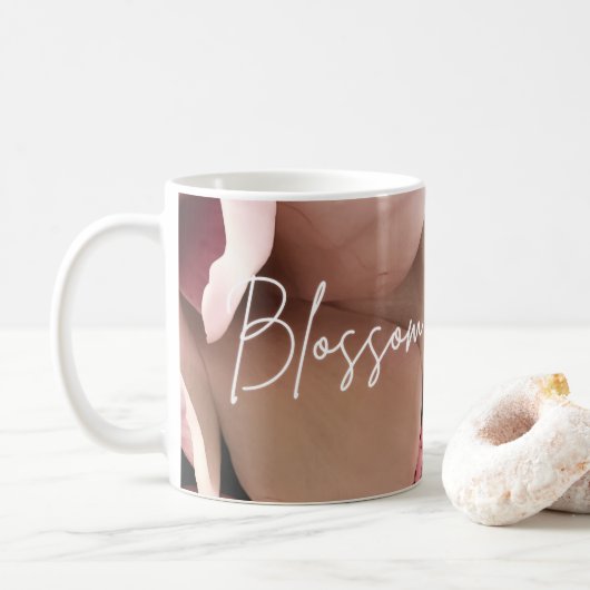 Mug Oreiller botanique à aquarelle florale (Avec donut)