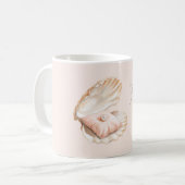 Mug Oreiller Coquillage Abricot Perle (Devant gauche)