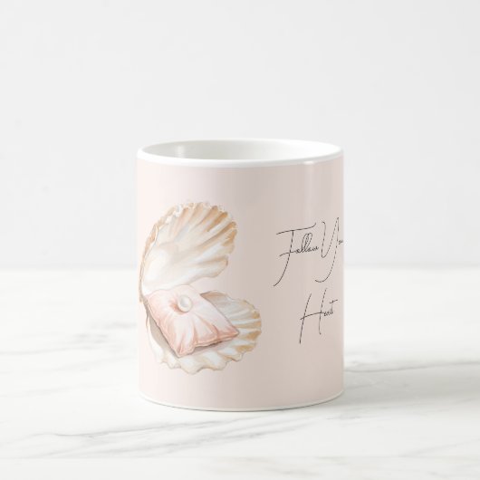 Mug Oreiller Coquillage Abricot Perle (Centre)